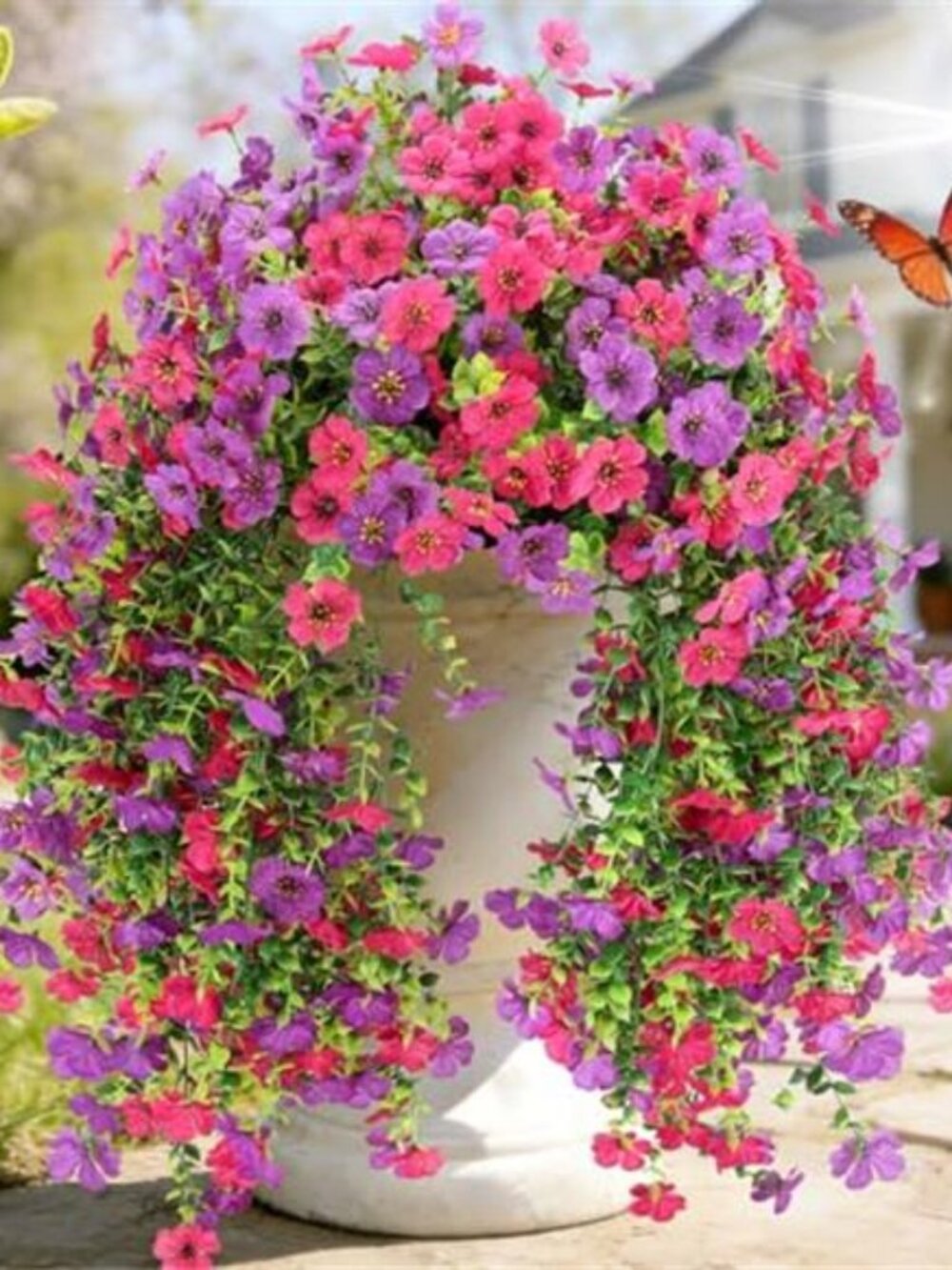 2 Pack Fake Flowers for Spring Decor Hanging Artificial Flowers for Door